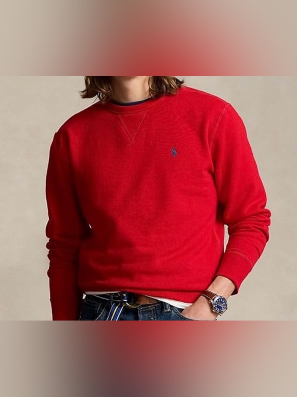 Polo Ralph Lauren sweatshirt in red Men’s size Small - Picture 8 of 8